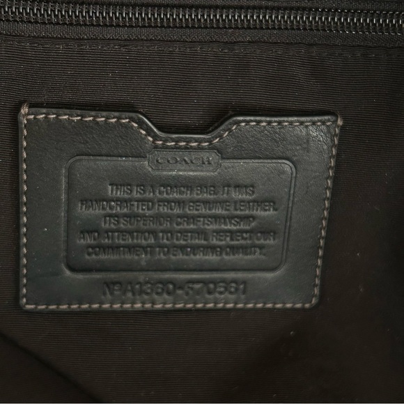 Coach Heritage Web Leather Duffle F70561 – Black Leather Weekender - Picture 10 of 10